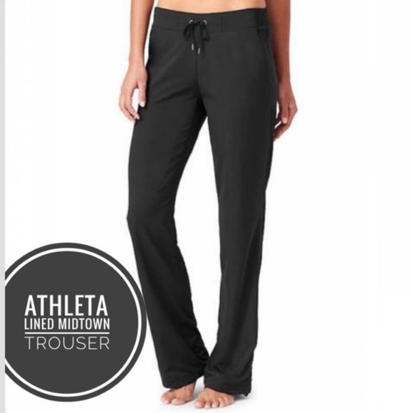 athleta lined pants